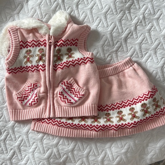 Gymboree gingerbread Matching winter christmas Outfit 2 Piece Set - Picture 3 of 6
